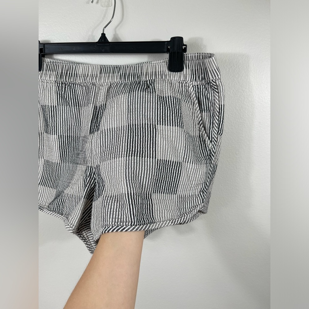 Shorts Pull-On Shorts Women's in Striped Check Cotton Summer Madewell - Picture 6 of 16
